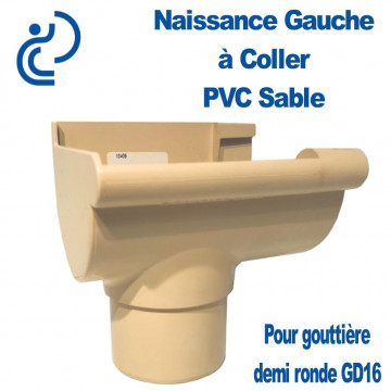 NAISSANCE GAUCHE A COLLER EN PVC SABLE POUR GD16