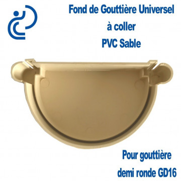 FOND DE GOUTTIERE UNIVERSEL EN PVC SABLE POUR GD16