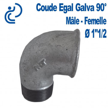 COUDE GALVA 90° 1"1/2 MF
