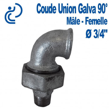 COUDE UNION GALVA 90° 3/4 MF