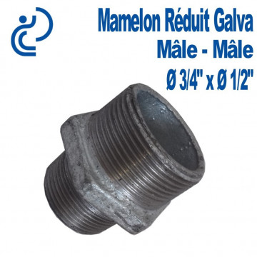 MAMELON REDUIT 3/4X1/2 GALVA MM