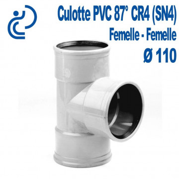 Culotte pvc CR4 87° D110 FF