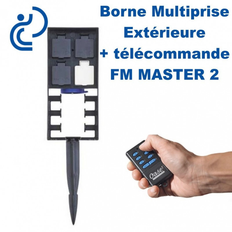 Borne Multiprise Extérieure FM MASTER 2 Avec Télécommande (4 prises)