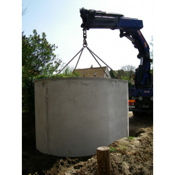 Cuve de récupération d'eau en béton 3000 litres