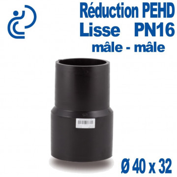 Réduction PEHD Lisse Mâle - Mâle Ø 40 x 32