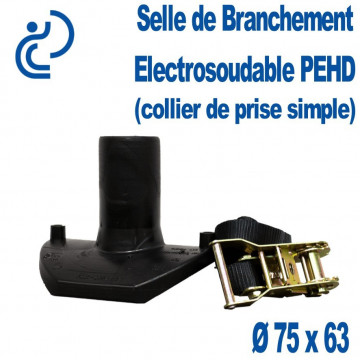 Selle de Branchement PEHD Electrosoudable Ø 75 x 63 (collier de prise simple)