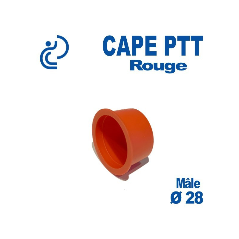 Bouchon CAPE PTT Rouge Ø 25x28 Mâle
