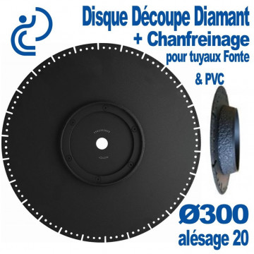 Disque Découpe & Chanfreinage Spécial Fonte & PVC Ø300 al20