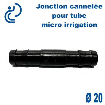 Jonction Cannelée Polypropylène pour tube Ø20