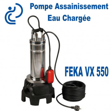 Pompe d'Assainissement Submersible Eau Chargée FEKA VX 550 AUT