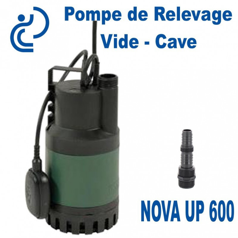 Pompe de relevage vide-cave 230V 0,25KW Eaux claires + Kit accessoires