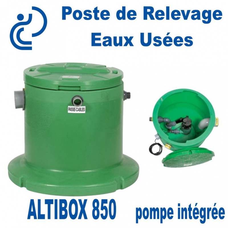 Poste de Relevage Domestique Eaux Usées Altibox 850/600 210 litres