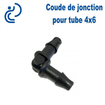 Coude de Jonction pour tube 4x6mm