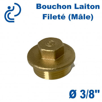Bouchon Laiton Fileté (Mâle) 3/8"
