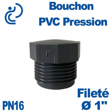 Bouchon Fileté Ø1" PVC Pression PN16