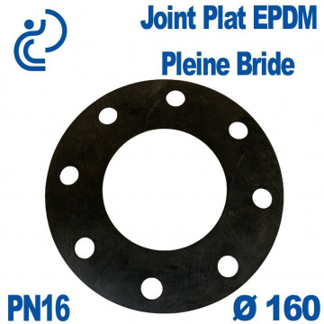 Joint Plat EPDM Pleine Bride Ø160 PN16