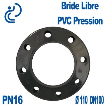 Bride Libre PVC Pression Ø110 DN100 PN16