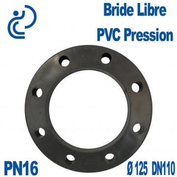 Bride Libre PVC Pression Ø125 DN110 PN16