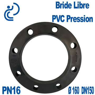 Bride Libre PVC Pression Ø160 DN150 PN16
