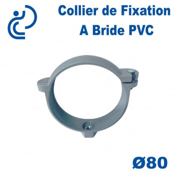 Collier de Fixation à Bride PVC D80