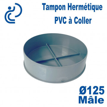 Tampon Hermétique PVC Ø125 Mâle