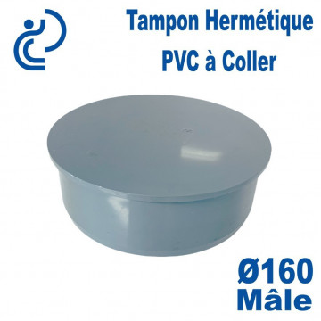 Tampon Hermétique PVC Ø160 Mâle