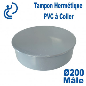 Tampon Hermétique PVC Ø200 Mâle