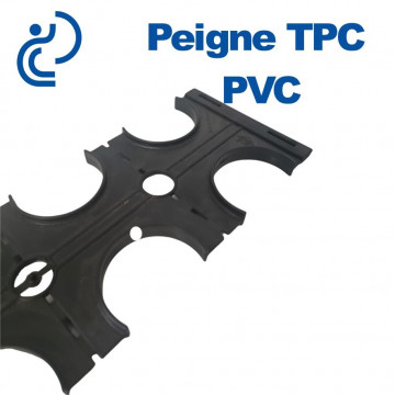 Peigne Pvc Tpc double 2x2  diamètre 50