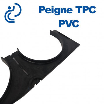 PEIGNE PVC/TPC SIMPLE 1X2 DIAMÈTRE 75