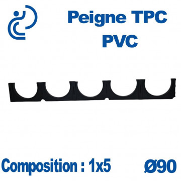 Peigne Pvc Tpc double 1x5 diamètre 90