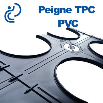 PEIGNE PVC/TPC DOUBLE 2X2 DIAMÈTRE 160