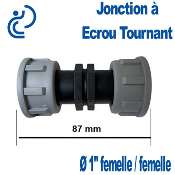 Jonction Femelle-Femelle Ø1" à Ecrou Tournant