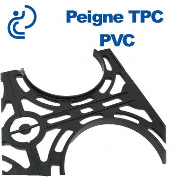 PEIGNE PVC/TPC DOUBLE 2X2 DIAMÈTRE 200