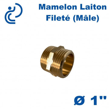 Mamelon Laiton Fileté (Mâle) 1"