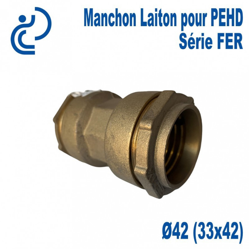Manchon Laiton pour PEHD SERIE FER Ø42 (33x42)