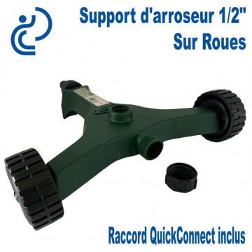 Support PVC sur Roues pour Arroseur 1/2"