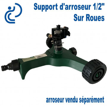 Support PVC sur Roues pour Arroseur 1/2"