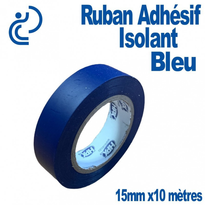 Ruban isolant 15 mm x 10m bleu VDE Isoband PVC Ruban adhésif d