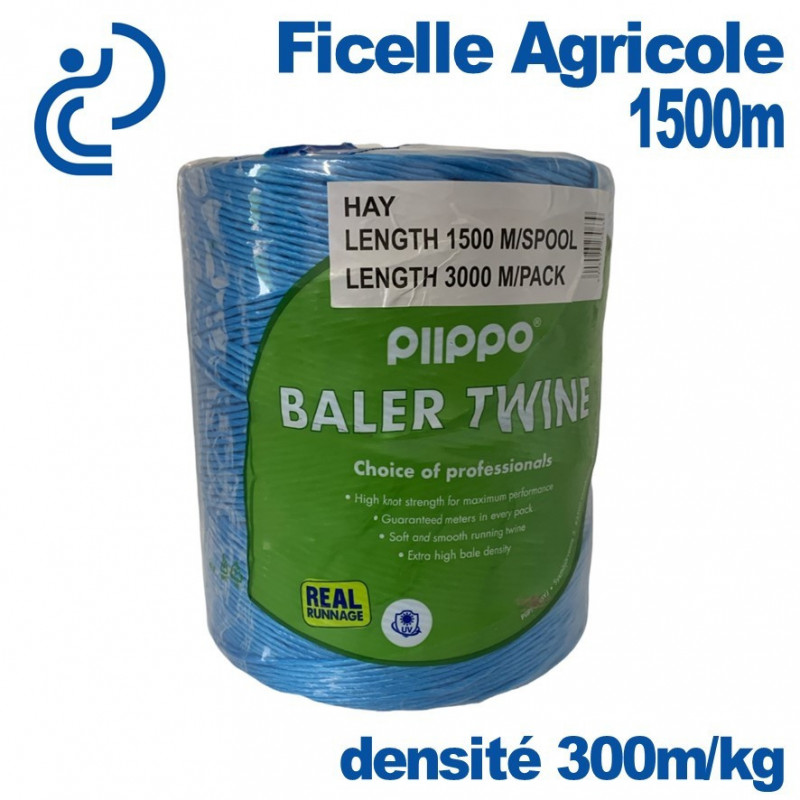 Ficelle Agricole Bleue Moyenne densité 300m/kg en bobine de 1500 ml