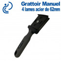 Grattoir Manuel Plat Multi-usage 4 lames de 62mm