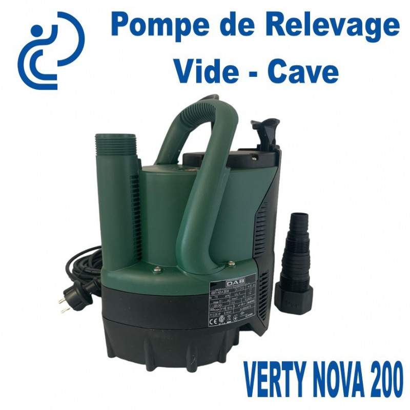 Pompe de Relevage Vide Cave Automatique VERTY NOVA 200