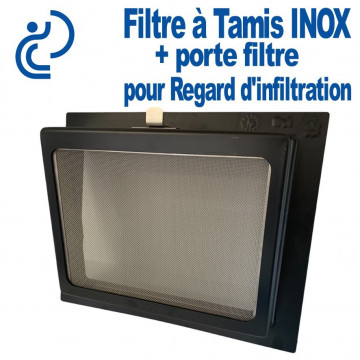 Filtre Tamis Inox Amovible MEAPURE Pour Cuve ou Regard de Rétention & Infiltration