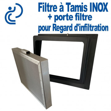 Filtre Tamis Inox Amovible MEAPURE Pour Cuve ou Regard de Rétention & Infiltration