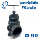 Vanne Guillotine Ø90 en PVC-U Femelle-Femelle à coller