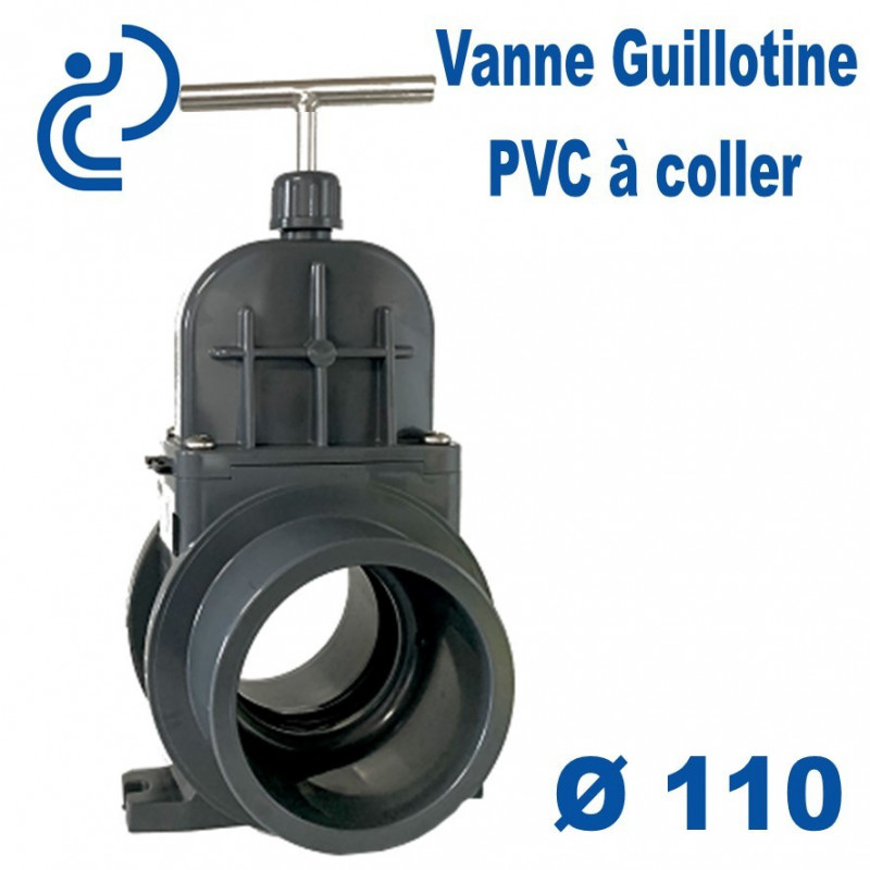 Vanne Guillotine Ø110 en PVC-U Femelle-Femelle à coller