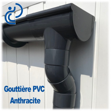 COUDE GOUTTIERE PVC ANTHRACITE