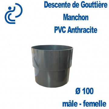 MANCHON GOUTTIERE PVC ANTHRACITE