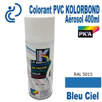 Coloration Bleu Ciel (5015) Spécial PVC KOLORBOND en Aérosol 400ml