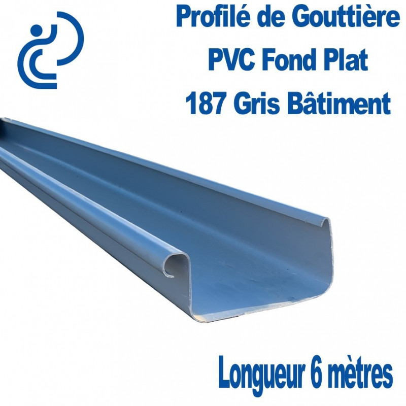 MEP - Gouttière PVC Classic 65x65mm longueur 4m blanc