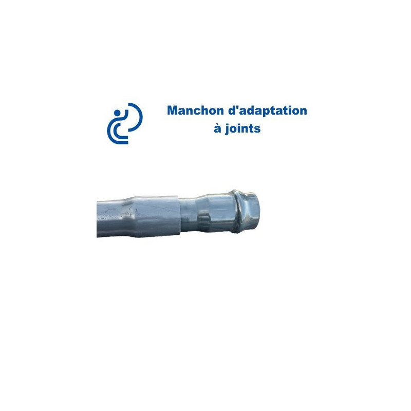 Manchon d'adaptation PVC Pression PN16 Ø200 Femelle à joints - Mâle à coller